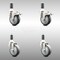 Service Caster 4 Inch 316SS Thermoplastic Rubber Swivel 1-3/8 Inch Stem Caster Lock Brake, 2PK SCC-SS316TTLEX20S414-TPRB-2-S-2-138 - alternate 3